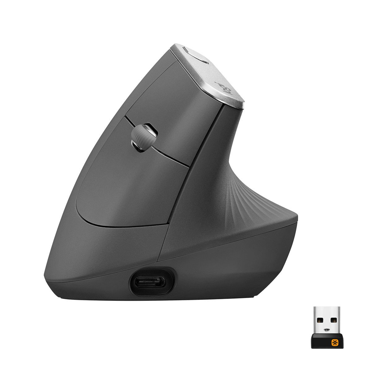 Logitech MX Vertical Advanced Ergonomic Wireless Mouse - Grey