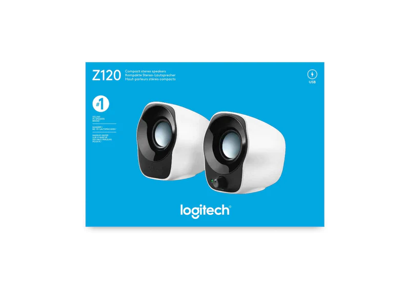 Logitech Z120 Compact PC Stereo Speakers, USB Powered, Integrated Control - Image 4
